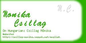 monika csillag business card