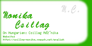 monika csillag business card